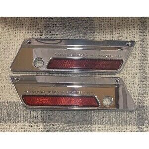 OEM HARLEY 1993-2013 TOURING SADDLEBAG LATCH COVERS 90601-93A 90603-93A Nice!
